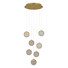 LED Полилей ZAMBELIS 25325 PENDANT LED LIGHT 52W 3000K TRIAC GOLD ALUMINIUM - ACRYLIC | Osvetlenieto.bg