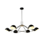 Винтидж полилей CLOTHO EG4346P100B Aca Lighting 6xE14 | Osvetlenieto.bg