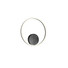 LED Аплик ORBIT 01-1955-TRIAC Redo 28W 4000K D400 SAND BLACK | Osvetlenieto.bg