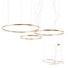 LED Полилей ORBIT 01-1723-DALI Redo 163W 3000K D1000+800+600 BRASS | Osvetlenieto.bg