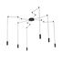 Полилей TERES YL22C6BK Aca Lighting 6xG9 | Osvetlenieto.bg