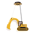 Детски пендел VROOM ZM511P40Y Aca Lighting 1xE14 | Osvetlenieto.bg