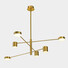 LED Полилей REMDAL PND-16374-6-COP-GD-4K Italux 36W 4000K | Osvetlenieto.bg