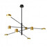 LED Полилей REMDAL PND-16374-8-BK-GD-3K Italux 36W 3000K | Osvetlenieto.bg