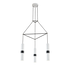 Полилей DA VINCI HM853P56WH Aca Lighting 3xGU10 | Osvetlenieto.bg