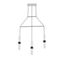 Полилей DA VINCI HM853P66WH Aca Lighting 3xGU10 | Osvetlenieto.bg