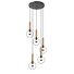 Полилей MIRACOLO HL39975P53BB Aca Lighting 5xE27 | Osvetlenieto.bg