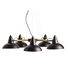 Полилей SOLON KS2025P5BK Aca Lighting 5xE27 | Osvetlenieto.bg