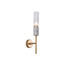 Аплик ZAMBELIS 20352 WALL LIGHT MARBLE-GLASS GOLD MATT 1XG9 | Osvetlenieto.bg