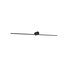 LED Аплик за баня ZAMBELIS 20145 WALL LAMP DOWNWARD ALUMINIUM DRIVER BLACK 6W 3000K IP44 | Osvetlenieto.bg