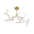 LED Плафон ZAMBELIS Dimmable Triac 2073 CEILING LIGHT ALUMINUM & SILICON GOLD MATT 68W 3000K | Osvetlenieto.bg