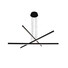 LED Полилей ZAMBELIS 1947 PENDANT LIGHT BLACK 48W 3000K | Osvetlenieto.bg
