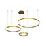 LED Полилей ZAMBELIS 1956-D PENDANT LIGHT BRUSHED GOLD DIMMABLE 136W 3000K | Osvetlenieto.bg