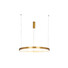 LED Полилей ZAMBELIS 2007 PENDANT LIGHT ALUMINIUM-ACRYLIC BRUSHED GOLD MATT 50W 3000K | Osvetlenieto.bg