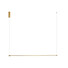 LED Полилей ZAMBELIS 20120 PENDANT LAMP ALUMINIUM GOLD 20W 3000K | Osvetlenieto.bg