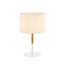 Настолна лампа ZAMBELIS 20215 TABLE LAMP IRON & WOOD & FABRIC MATERIALWHITE CLASS ON /OFF SWITCH 1x27 | Osvetlenieto.bg
