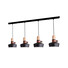 Полилей ZAMBELIS 1993-B PENDANT LIGHT BLACK 4xE27 | Osvetlenieto.bg