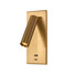 LED Аплик за вграждане ZAMBELIS H67 ALUMINUM & METALWITH USB BRUSHED BRASS 3W 3000K | Osvetlenieto.bg