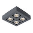 Луна за открит монтаж CASEMIRO IT8002S4-BK/AL Italux 4xGU10 | Osvetlenieto.bg