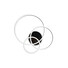 LED Плафон FRAME PL CERCHIO NERO 3000K 269825 Ideal Lux | Osvetlenieto.bg