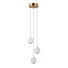 LED Полилей Ganti PND-34362-3-HBR-OPAL Italux 8W 3000K | Osvetlenieto.bg