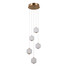 LED Полилей Ganti PND-34362-5-HBR-OPAL Italux 12W 3000K | Osvetlenieto.bg