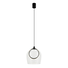 LED Пендел Zambelis 23080 PENDANT LED LIGHT 6W 3000K METAL-SILICON-GLASS,BLACK-CLEAR GLASS | Osvetlenieto.bg