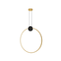 LED Полилей ZAMBELIS 23094 PENDANT LED LIGHT 24W 3000K ALUMINIUM-SILICON,BLACK-GOLD RING Dimmable Triac | Osvetlenieto.bg