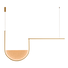 LED Полилей Zambelis 23171 PENDANT LED LIGHT 35W 3000K,4000K GOLD-CHAMPAGNE | Osvetlenieto.bg