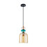 Пендел Busco PND-30263-1B-BRO-AMB Italux 1xE27 | Osvetlenieto.bg