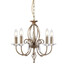 Полилей Aegean 5xE14 Aged Brass Elstead Lighting AG5-AGED-BRASS | Osvetlenieto.bg