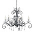 Полилей Amarilli 5xE14 Black Silver Patina Elstead Lighting AML5-BLK-SILVER | Osvetlenieto.bg