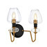 Аплик Armand 2xE14 Aged Brass Plated & Charcoal Black Paint Elstead Lighting DL-ARMAND2-AB | Osvetlenieto.bg