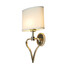 Аплик Falmouth 2 Light French Gold White Shade Elstead Lighting BATH-FALMOUTH-FG | Osvetlenieto.bg