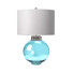 Настолна лампа Kara 1xE27 Blue Polished Nickel and Blue Glass Elstead Lighting DL-KARA-TL-BLUE | Osvetlenieto.bg