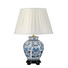 Настолна лампа Linyi 1xE27 Tall Empire Shade Blue and White Designer's Lightbox DL-LINYI-TL | Osvetlenieto.bg