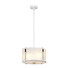 Пендел Corona 2xE27 White Satin Painted Polished Nickel Elstead Lighting DL-CORONA-2P-WPN | Osvetlenieto.bg