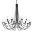 Полилей Carisbrooke 18xE14 Black Elstead Lighting CB18-BLACK | Osvetlenieto.bg