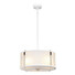 Полилей Corona 3xE27 White Satin Painted Polished Nickel Elstead Lighting DL-CORONA-3P-WPN | Osvetlenieto.bg