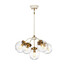 Полилей Cosmos 5xE14 Cream Painted and Aged Brass Elstead Lighting DL-COSMOS5 | Osvetlenieto.bg
