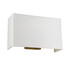 Аплик Riley 2xE27 Large Rectangular Aged Brass Back Plate Designer's Lightbox DL-RILEY-L-IV-AB | Osvetlenieto.bg