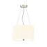 Полилей Pearce14 3xE27 Polished Chrome Ceiling Pan Polished Chrome Ivory Shade Designer's Lightbox DL-PEARCE14-3LT-IV-PC | Osvetlenieto.bg
