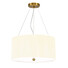 Полилей Pearce18 3xE27 Aged Brass Ceiling Pan Aged Brass Ivory Shade Designer's Lightbox DL-PEARCE18-3LT-IV-AB | Osvetlenieto.bg