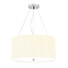 Полилей Pearce18 3xE27 Polished Chrome Ceiling Pan Polished Chrome Ivory Shade Designer's Lightbox DL-PEARCE18-3LT-IV-PC | Osvetlenieto.bg