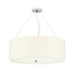 Полилей Pearce22 5xE27 Polished Chrome Ceiling Pan Polished Chrome Ivory Shade Designer's Lightbox DL-PEARCE22-5LT-IV-PC | Osvetlenieto.bg