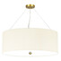 Полилей Pearce26 5xE27 Aged Brass Ceiling Pan Aged Brass Ivory Shade Designer's Lightbox DL-PEARCE26-5LT-IV-AB | Osvetlenieto.bg