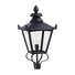 Градински стълб Grampian 1xE27 Lamp Head Only Black Elstead Lighting GL1-BLACK | Osvetlenieto.bg