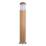 Градински стълб Poole 1xE27 Teak and Stainless Steel Garden Zone GZ-POOLE-B | Osvetlenieto.bg