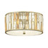 Плафон Gemma 3xE27 Silver Leaf Hinkley HK-GEMMA-F-SL | Osvetlenieto.bg
