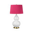 Настолна лампа Isla 1xE27 Table Light Aged Brass White Pink Elstead Lighting ISLA-AB-TL-CRANBERRY | Osvetlenieto.bg